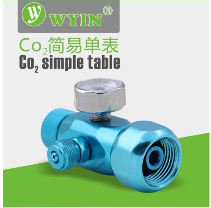 Mini nano aquarium CO2 Regulator JIS m22-14 W21.8 CGA320 interface check valve bubble counter