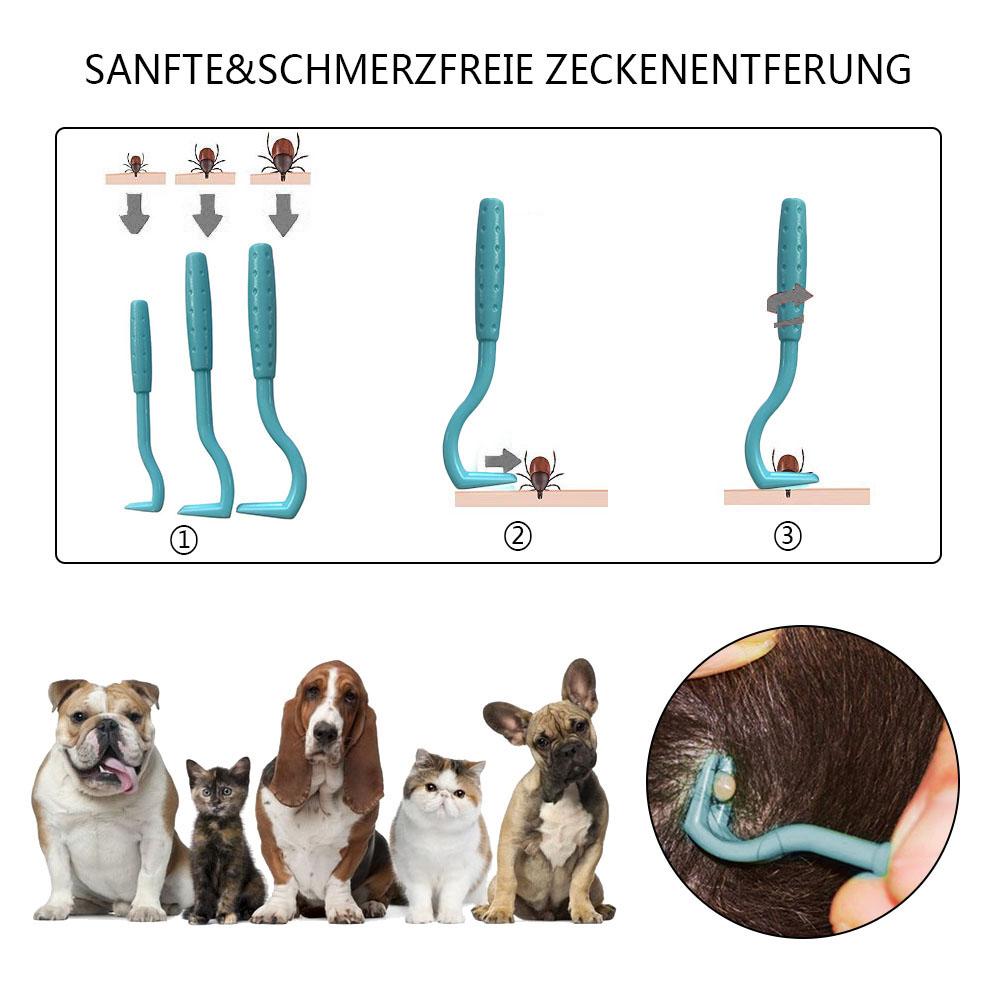 Gancho de giro de plástico para garrapatas, pulgas herramienta para quitar de mascotas, suministros para gato y perro, removedor de garrapatas, suministros para mascotas, herramienta de aseo, 3 uds.