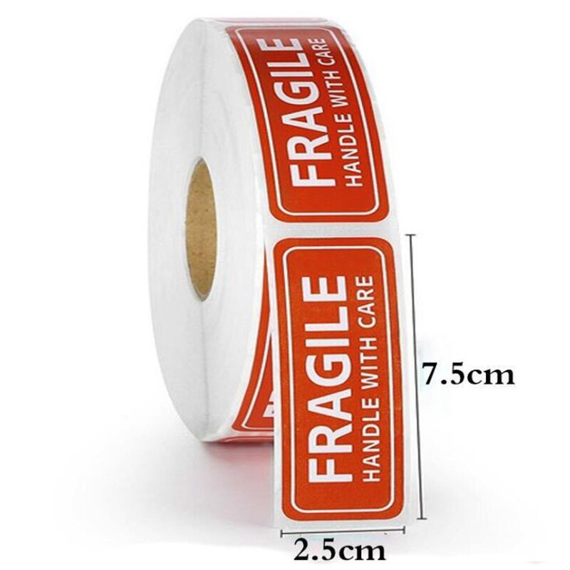 150pcs/Roll Warning Labels Sticker Do Not Bend - Thank You Fragile Self Adhesive Warning Labels for Envelope Packing: H2