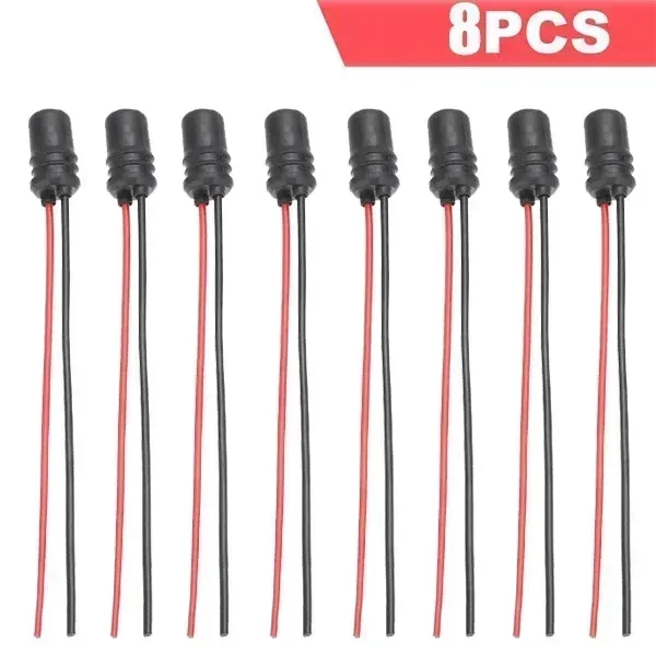 T10 W5W bombilla de cuña para coche, soporte de conector, extensión de lámpara LED, soporte de Base de bombilla, Base de cuña, enchufe de bombilla: Rojo