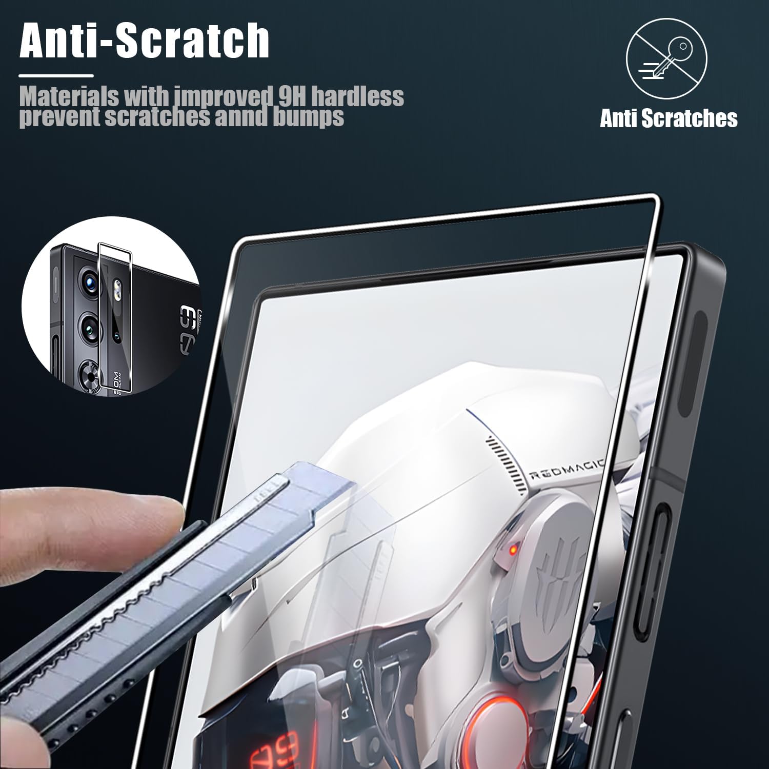2/4Pcs Glass For ZTE Nubia Red Magic 10 9S Pro Plus Tempered Screen Protector RedMagic 8 8S 9 Pro+ Z50 Z60 Ultra 9Pro 8Pro 10Pro