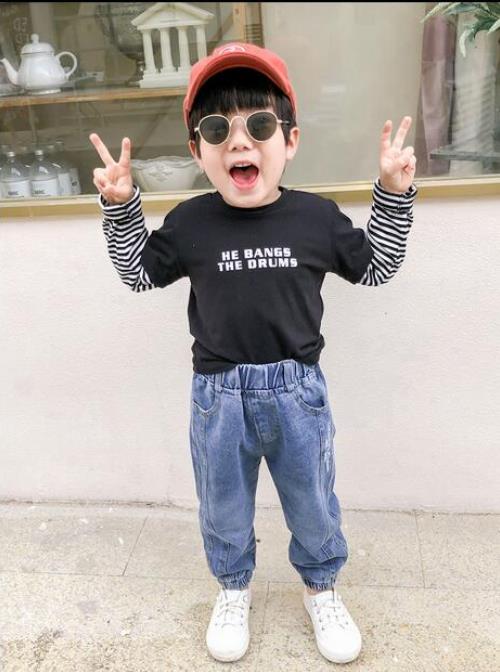 Boy Jeans For Boy Patchwork Boys Casual Cargo Pants Kids Jeans Pants School Spring Autumn Novelty Clothes For Boys 2-6 years