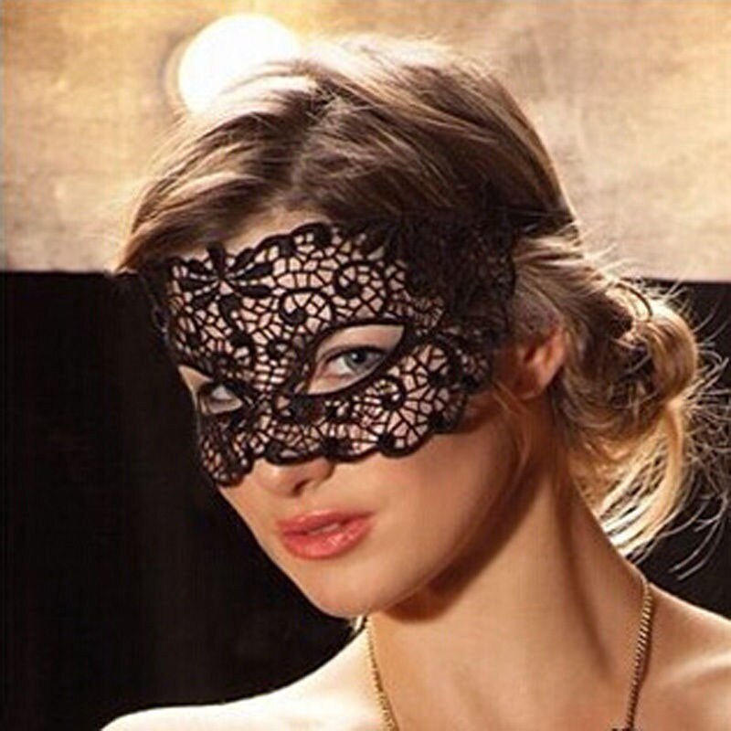 Sexy Mysterieuze Vrouwen Lace Oogmasker Gothic Zwarte Nachtclub Dance Party Masker Multi-Gebruik Maskerade Partij Formele Masker Kostuum