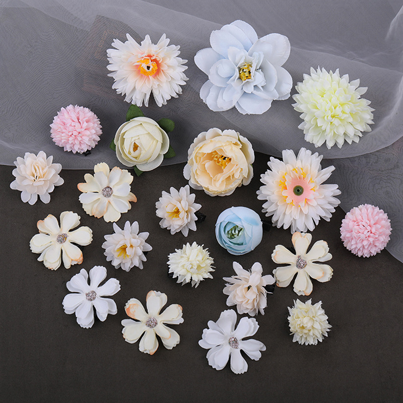 Seidenblumen-einstellen Japan Kimono Haarnadeln seitliche Haarspange Haarspangen japanische süße Chrysantheme Braut Hochzeit Haarschmuck