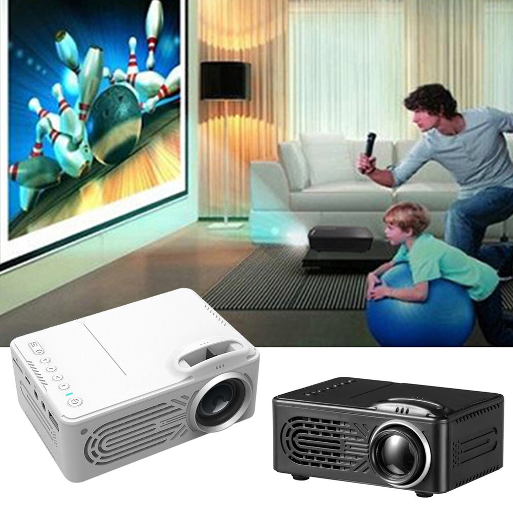 814 Mini Micro Portable Home Entertainment Projector Supports 1080P Hd Connection Projector