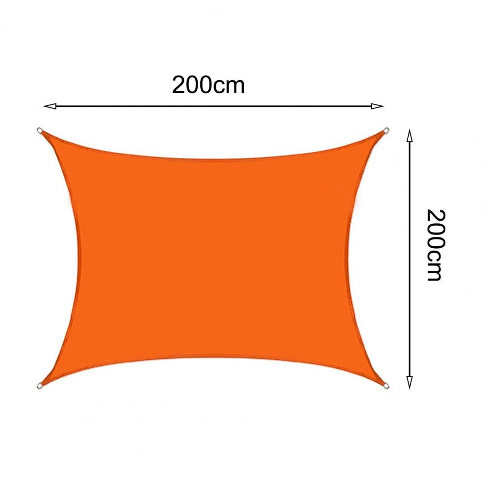 Reusable outdoor awning, rectangular, sun and shade, waterproof, wear-resistant, dustproof, for garden, patio, canopy, swimming yard, sun and shade