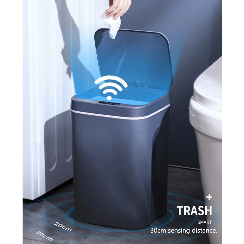 Air Lite Waste Bin Chargeable Smart Trash Can Automatic Rubbish Bin Smart Trash Can Automatic Sensor