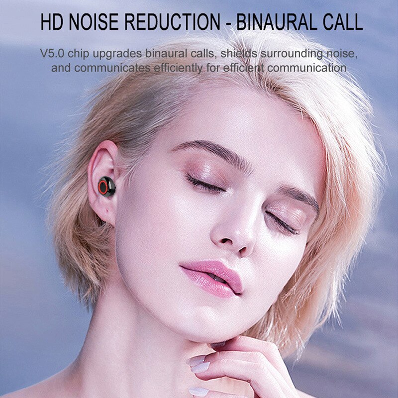 Y50 tws oordopjes draadloos 5.0 bluetooth headset met mobiele aan/uit-knop bediening waterdichte oordopjes