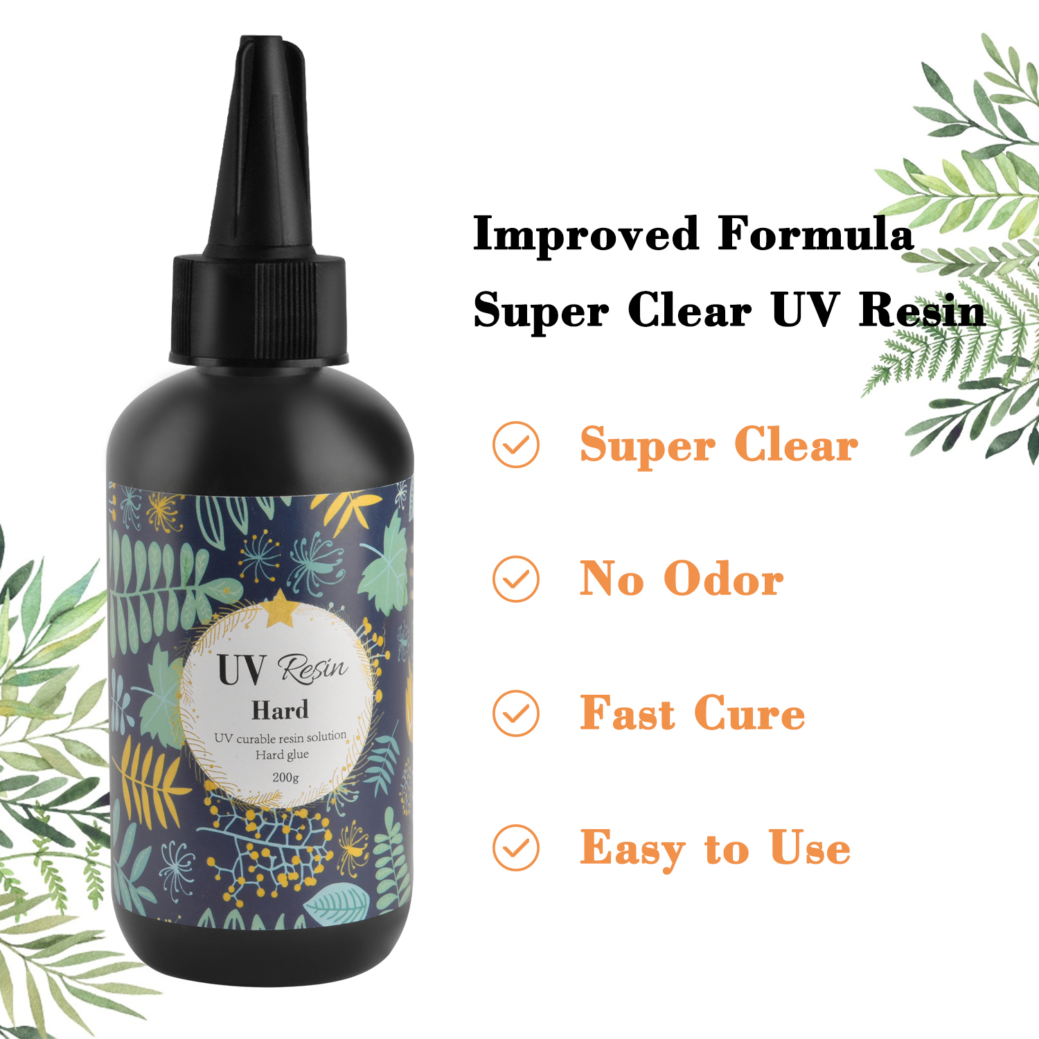 100g/200g UV Harz Kleber Uv-härtende Solar- Heilung Sonnenlicht Aktiviert Harte DIY Schnell Trocknend Nicht-giftig Für Schmuck Harz Gel