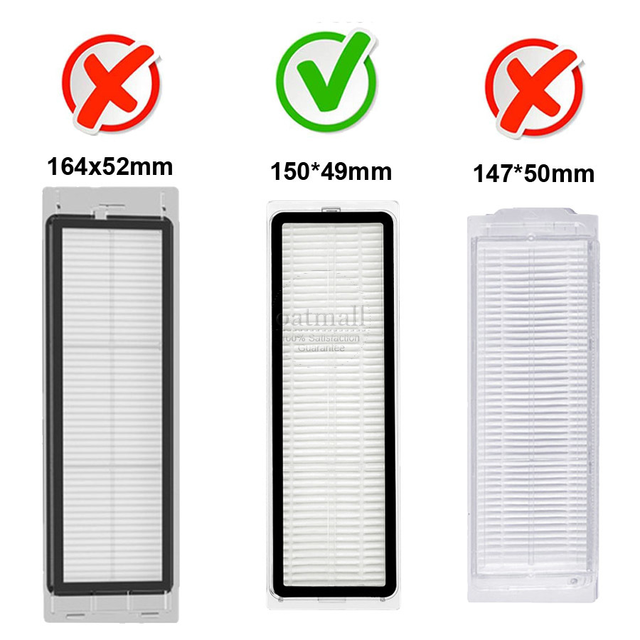 HEPA Filter For Xiaomi MIJIA 1C 2C 1T / MI Robot Vacuum-MOP / Dreame F9 Dust Filters Accessories Cleaner Replacement Parts