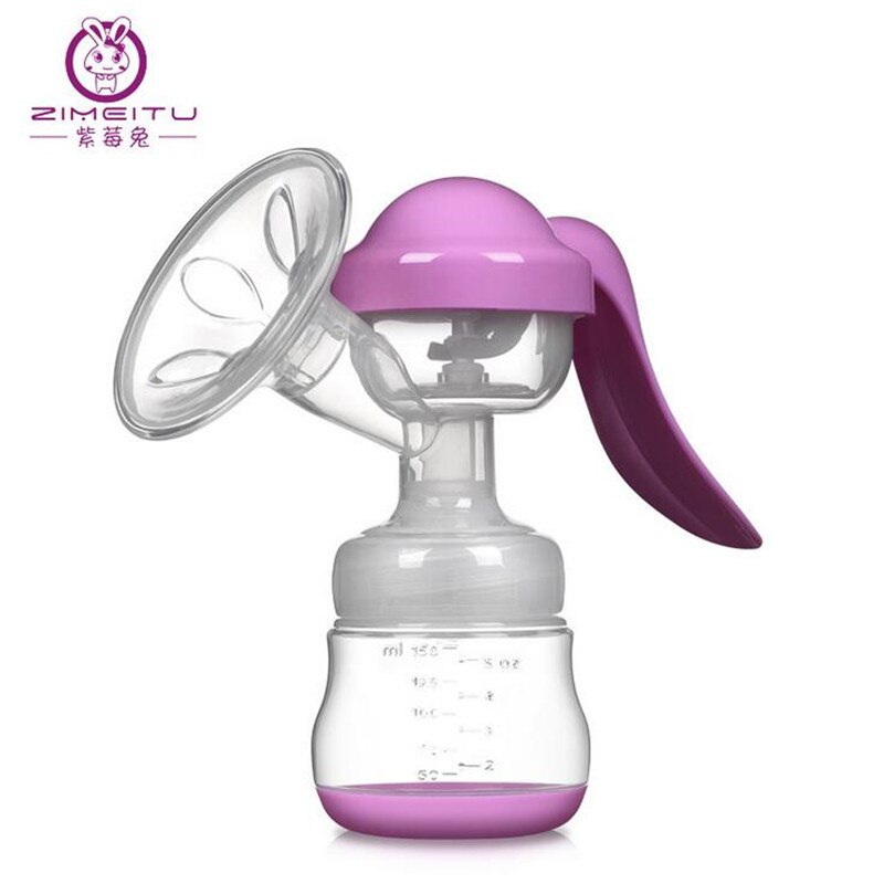 Zimeitu – bouteille de lait en Pp de Ml, manuel, pour femme enceinte, pompe à lait, 150: Violet