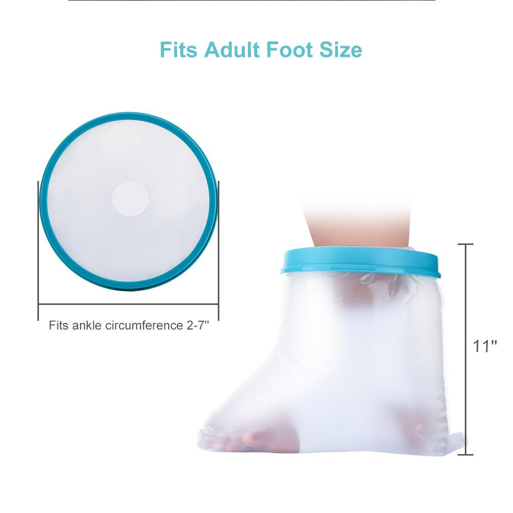 Protector de vendaje fundido sellado impermeable para adultos, fractura de herida, pierna de pie, cubierta de rodilla lesionada para baño de ducha, cuidado de los pies