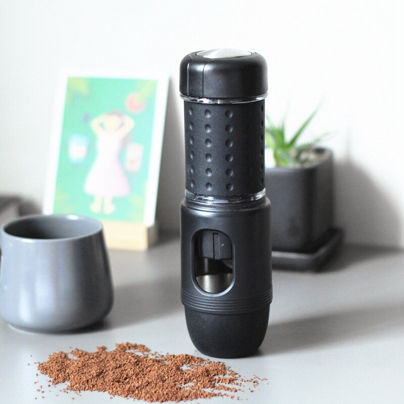 Mini cafetera expreso multifunción para el hogar, Máquina Manual para café a presión portátil, taza para hacer espuma de leche