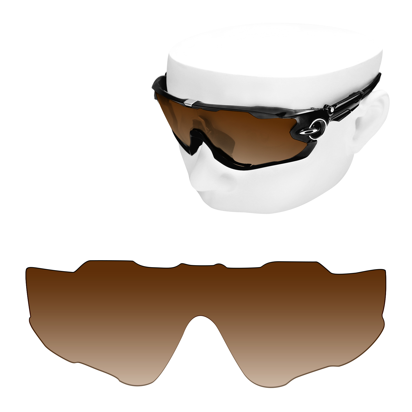 Reemplazos de lentes polarizadas OOWLIT para gafas de sol Oakley Jawbreaker OO9290: multicolor (solo lentes)