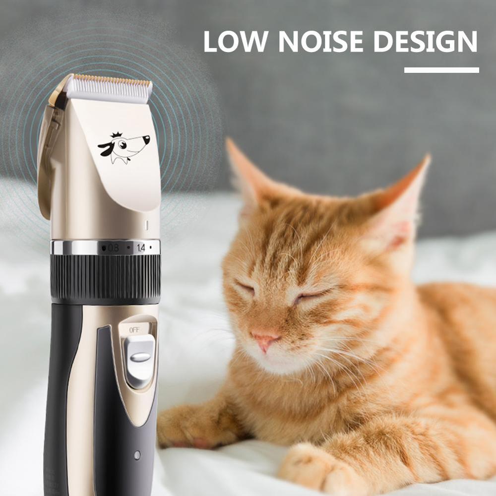 Dog Clipper Rechargeable Dog Trimmer Pet Beauty Tool Set Comb Scissors Pet Grooming Tool #CW