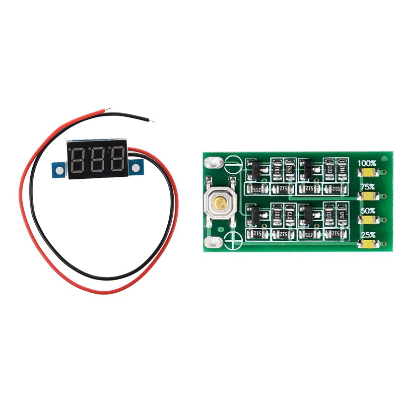 Mini Digitale Led Voltmeter Diy Rood Blauw Display Module DC2.5V-32V DC0-100V Spanningstester Panel Meter Gauge Voor Motorfiets Auto