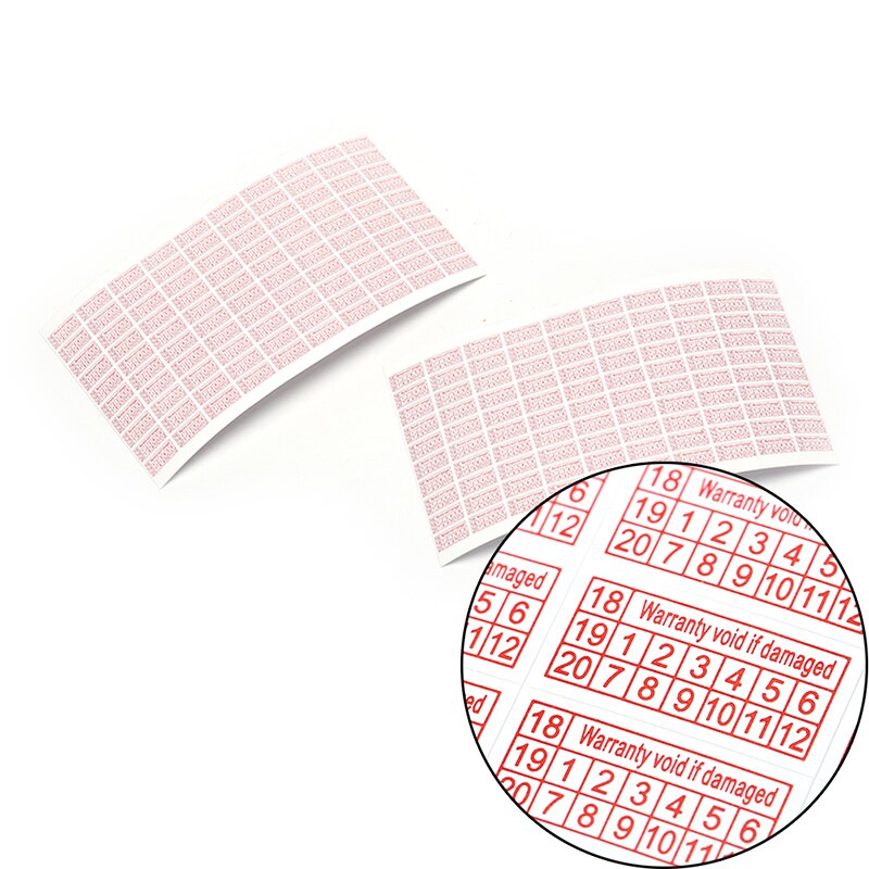 200pcs shredded paper Warranty Void If Damaged Protection Security Label Sticker Seal