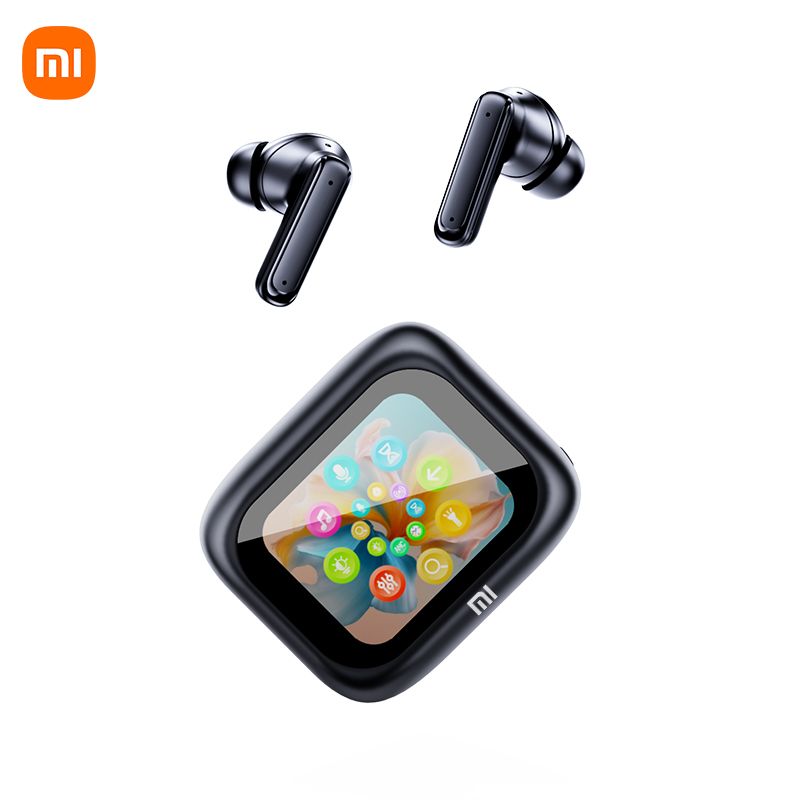 Xiaomi E18 Pro ANC Wireless Earphone Bluetooth Headphone Large Screen Touch Noise Reduction Earbuds Color Screen A8 Smart Screen: green