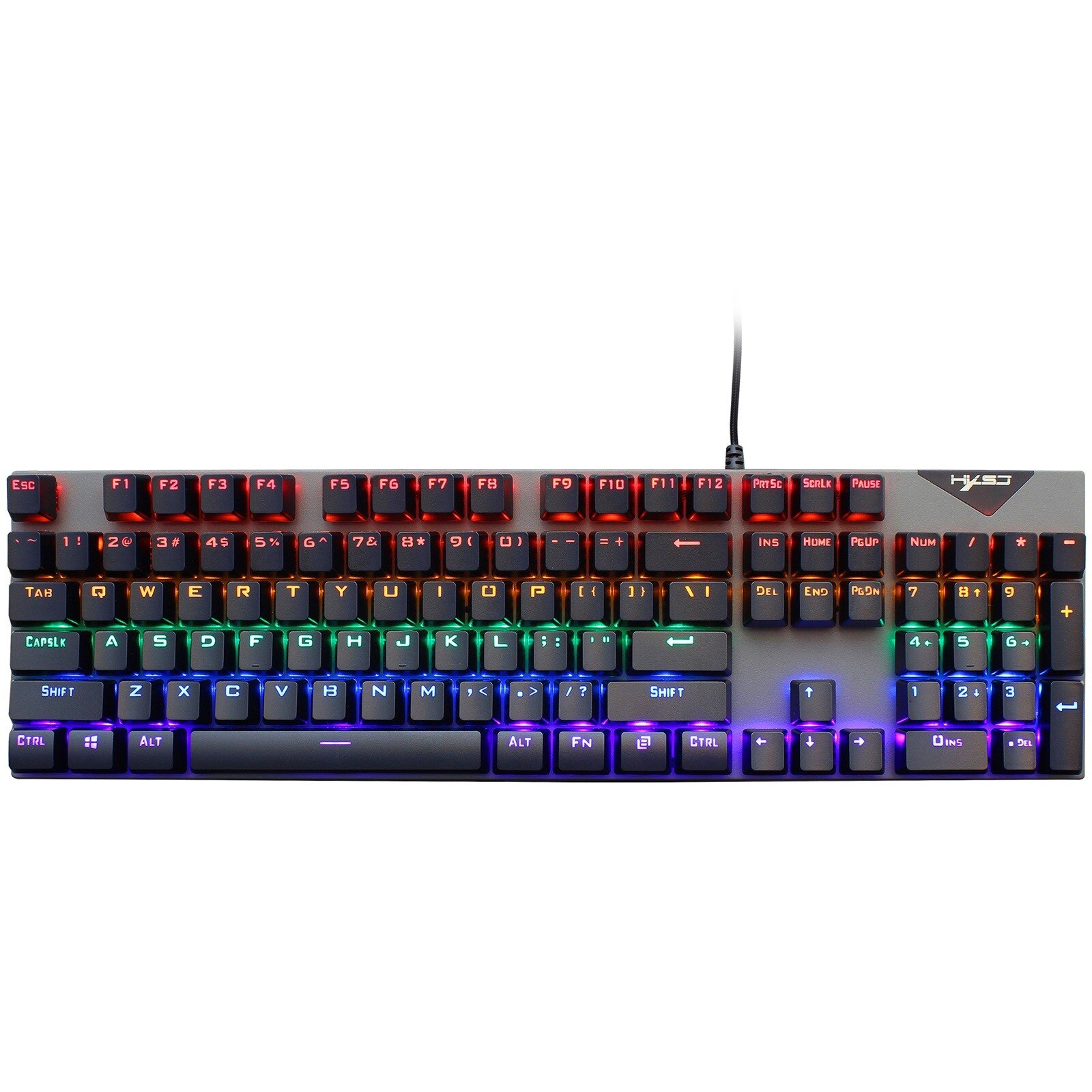 RGB Mechanical Gaming Keyboard Computer Mouse Gamer Set 104key PCKeypad 5500DPI 7Key Wired Gaming Mouse For PC Laptop клавиатура