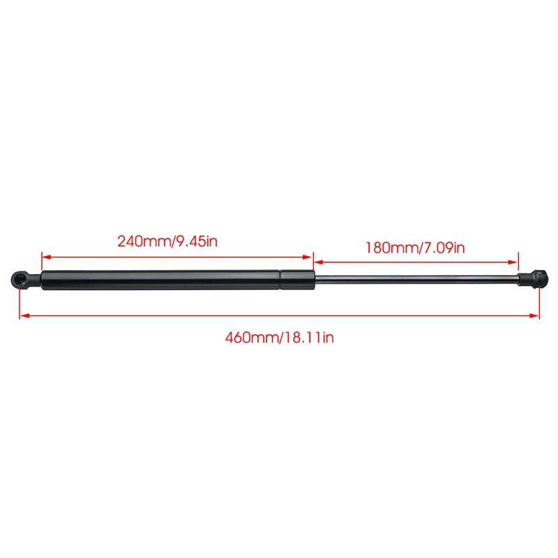 Portaequipajes de Gas para maletero de ventana trasera, soporte de varilla de soporte para Fiat 500 2007 51785412, 2 uds.