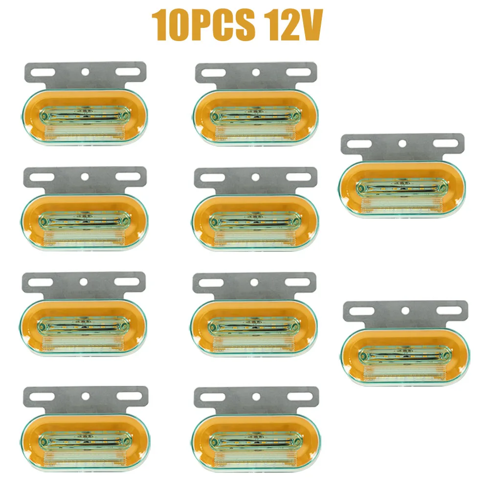 Truck Clearance Lights 12/24V LED Trailer Side Marker Lights Turn Signal Lamp Red White Amber Lorry Tractor Tail Light: RGB