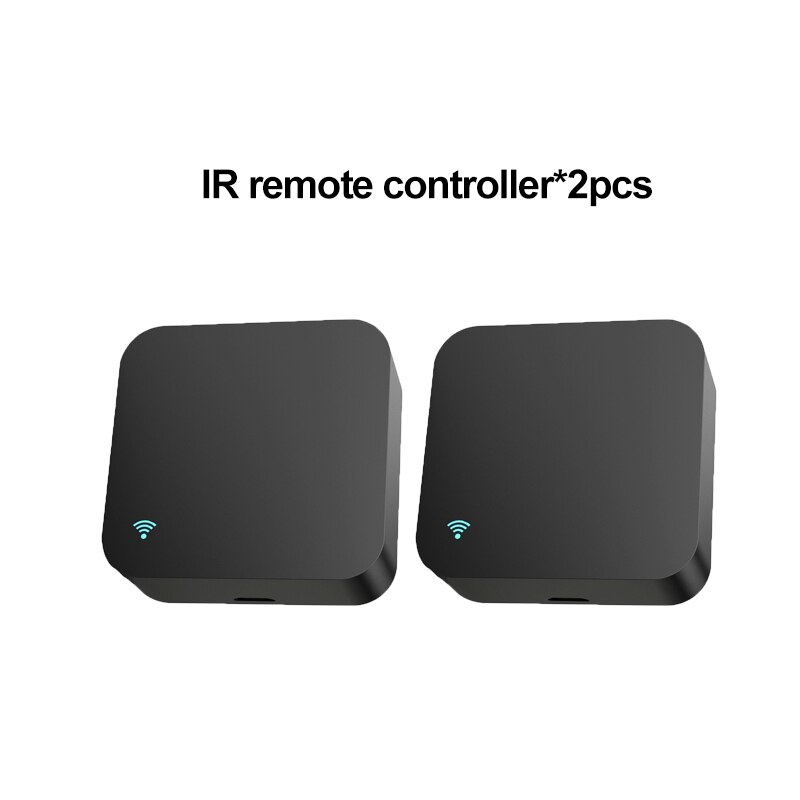 Smart WIFI+IR APP remote Controller for Infrared Aircondition/TV Universal Bridge work with Alexa /Google Home for smart home: IR remote 2pcs