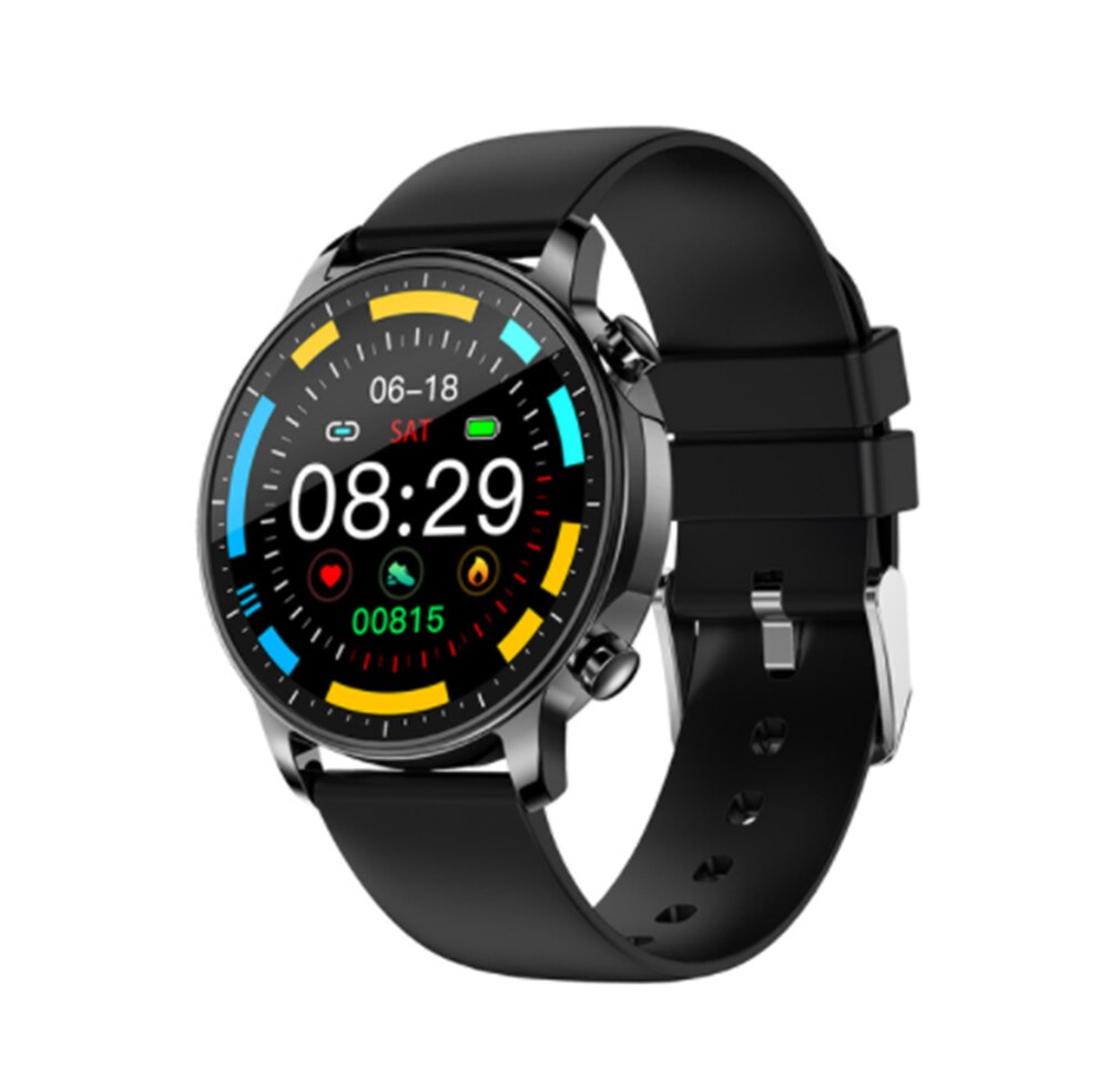 V23 pro damen-smartwatches mit temperaturanzeige und full-touch-fitness-tracker;  ip67 wasserdichte herren-smartwatches mit blutdruckmessung: Schwarz