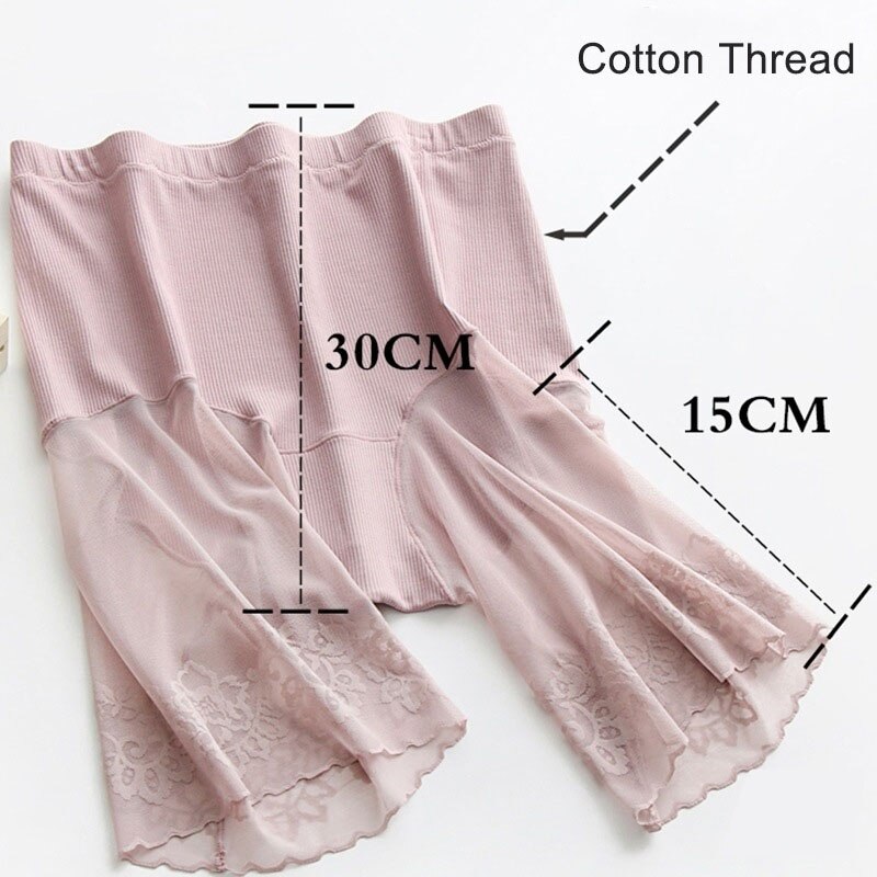 De talla grande pantalones cortos bajo falda de encaje Sexy Anti rozaduras muslo Braga pantalón de protección damas pantalones ropa interior ropa de gran tamaño pantalones de seguridad de las mujeres