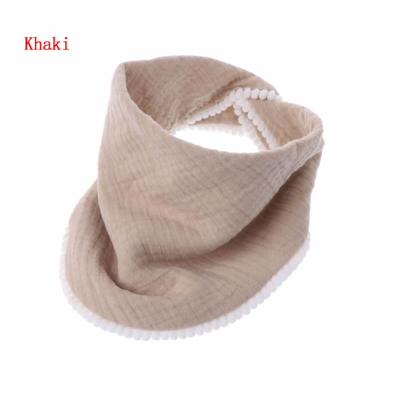 Bebê arroto panos algodão gaze musselina babador bandanas macio respirável newborns toalha cachecol l41d: Khaki