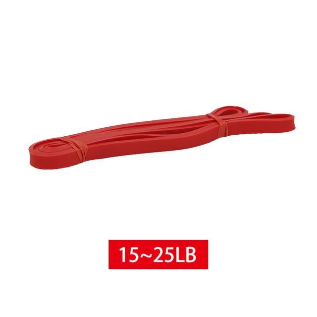 Bandas de goma para Fitness, banda elástica para gimnasio, arnés de entrenamiento, tensores musculares elásticos de Resistencia al ejercicio: Rojo