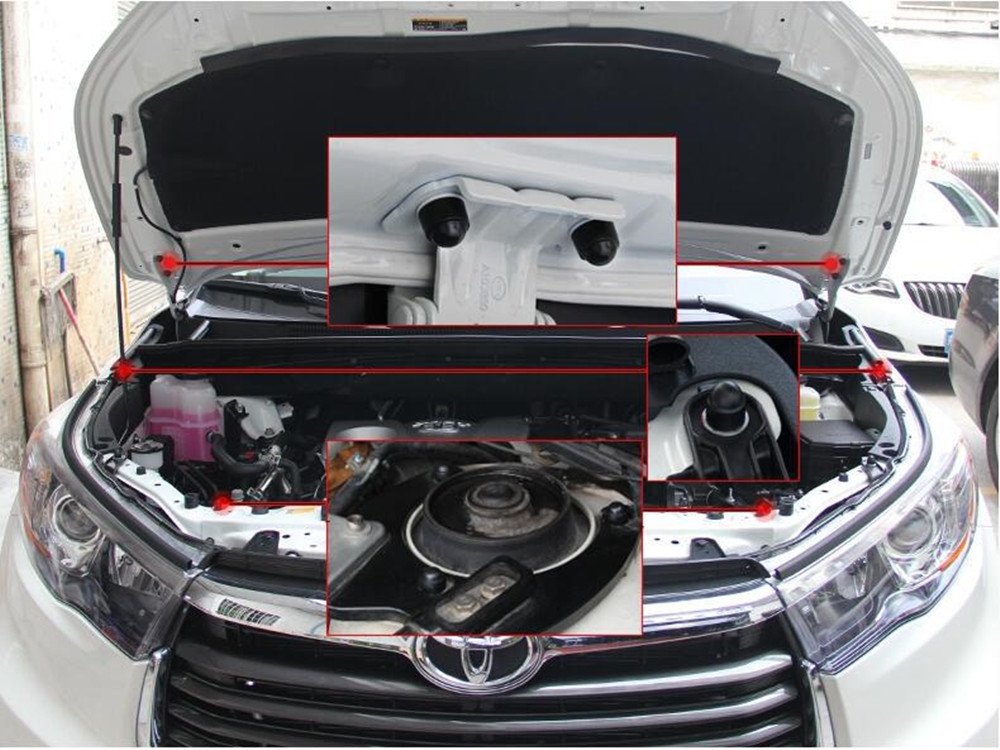 16 st bilinredningstillbehör universell automatisk skruvskydd för toyota corolla camry rav 4 yaris prius bilstyling