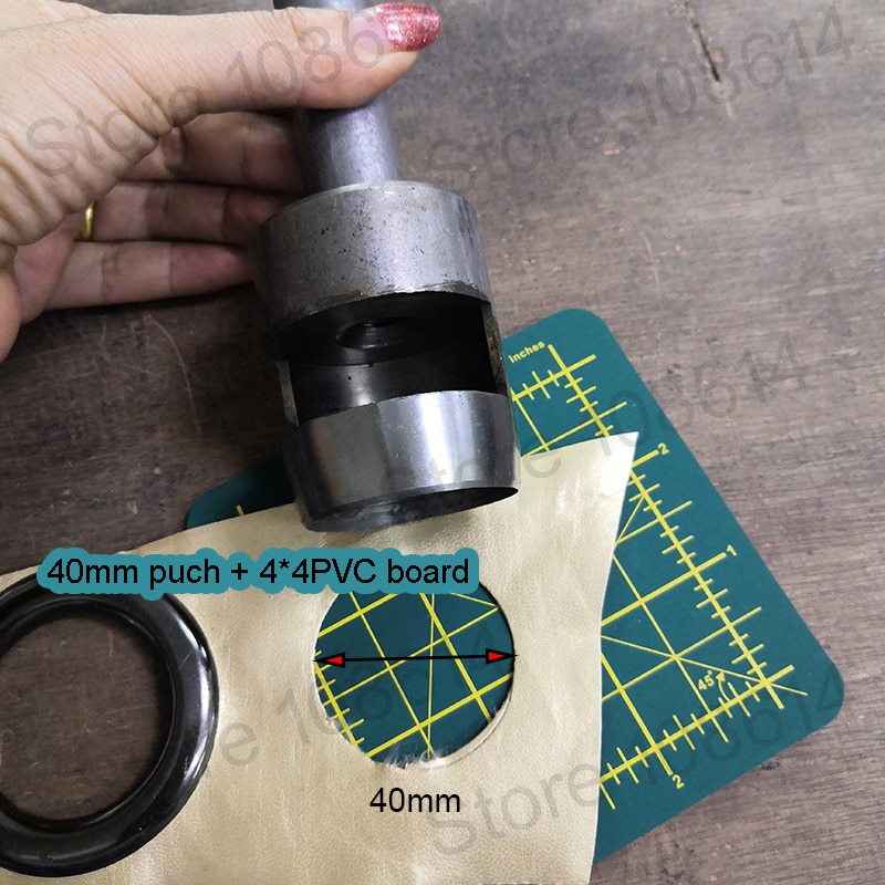 40mm plocka läderverktyg läderstans läderhantverk hålsats set ihåligt stansbältesstans för klädesduk: 40mm