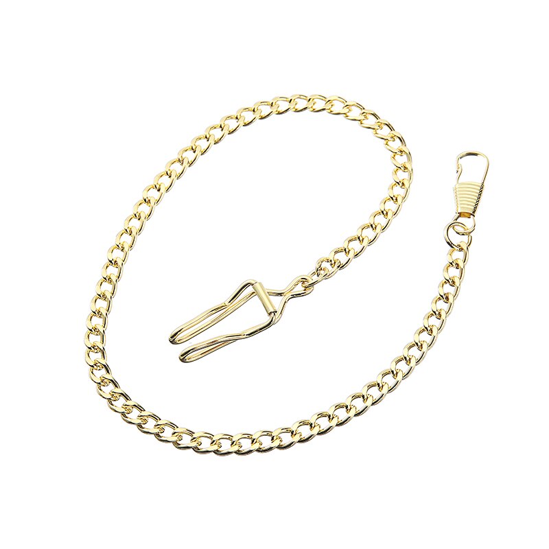 Alu lommeur kæde detail lommeur holder halskæde kæde antikke håndværksdele bronze/sølv vintage stil 5 farve: Guld