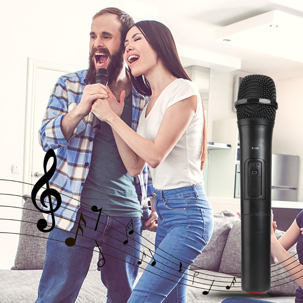 ALLOYSEED-V-10 VHF 268,85 Mhz, megáfono de micrófono inalámbrico, micrófono de mano, altavoz de voz con receptor USB para reuniones de Karaoke