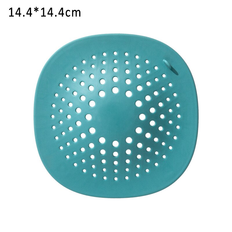 1 st kökfilter täcka handfat silplugg tpr avloppsskydd silikon avlopp hårfångare badrum köksmaterial: Svartgrön