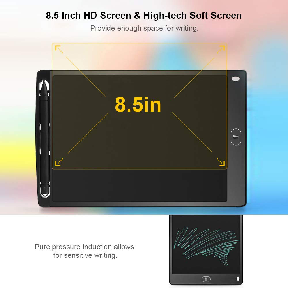 8.5'' LCD Writing Tablet Digital Graphic Tablets Electronic Handwriting LCD Drawing Tablet Pad Board Notepad Stylus Pen for Kids