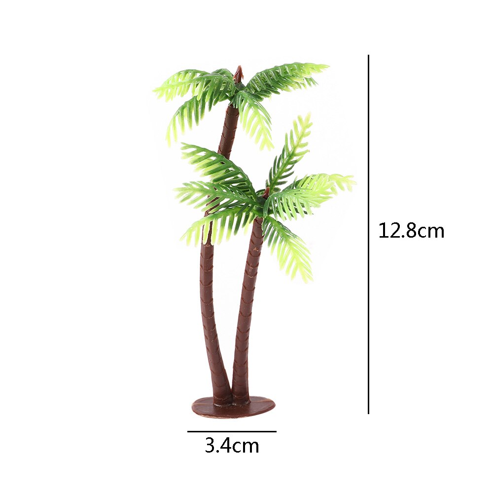 10/20 Pcs Mini Imitation Coconut Tree Palm Tree Miniature Leaf Pots Craft Micro Landscape Artificial Plants Decoration