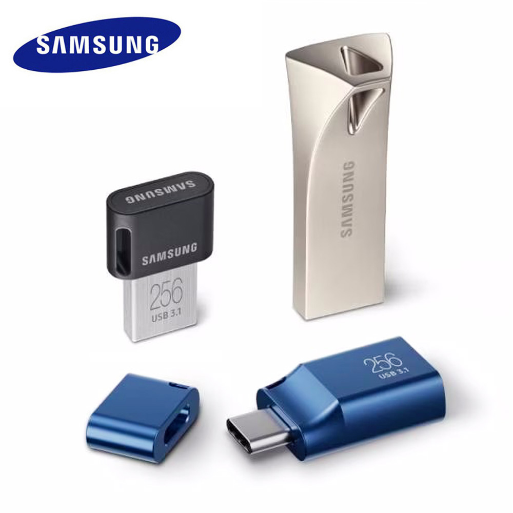 SAMSUNG USB Flash Drive 64GB 128GB 256GB USB 3.1 Metal Pen Drive Memory Stick Urządzenie pamięci masowej U Disk Prędkość odczytu do 400MB/s