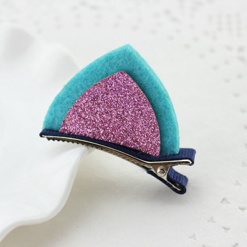 Lovely Fashion Nwborn Criança Infantil Crianças Grils Bebê Orelha de Gato Presilhas Grampo de Cabelo Barrette Hairpin
