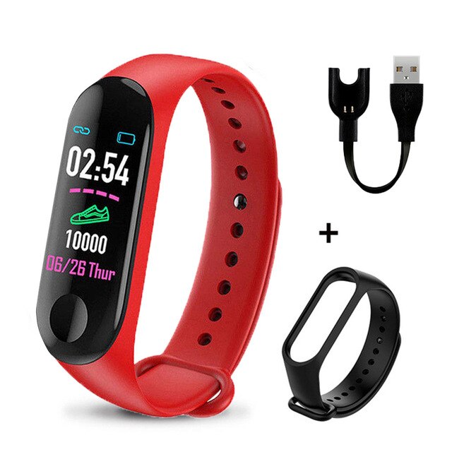 M3 Plus Smart Polsband Smart Armband Fitness Tracker M3plus Smart Band Hartslag Activiteit Armband Sport Smart Horloge Band: Oranje