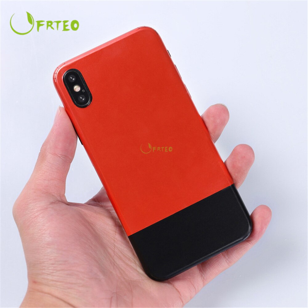 Black Red/White Gen 1St Texture Phone Sticker For iPhone 5S 6 6S 7 8 X Xs Skin For iPhone Xr Xs Max 7 8 Plus Full Back Stickers