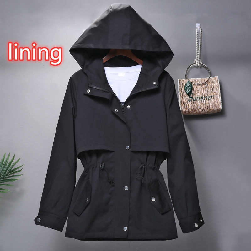 Høst damejakke hvit kåpe langermet kausal vindjakke famale basic jakker med glidelås yttertøy topper  h104