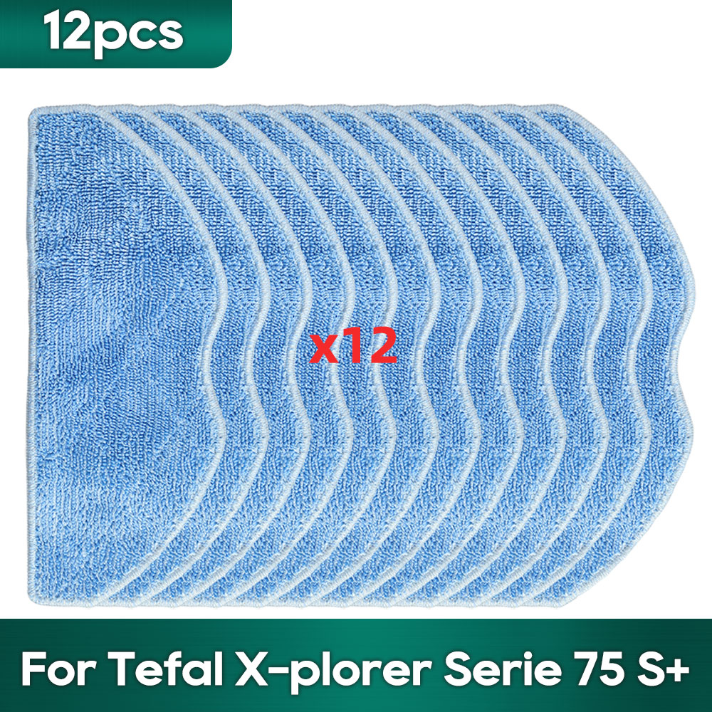 Fit For Tefal Rowenta X-plorer Serie 75S RR8577WH, 75S+ RG8597W / RR8587WH Accessories Brush Hepa Filter Mop Wipe Dust Bag: Beige