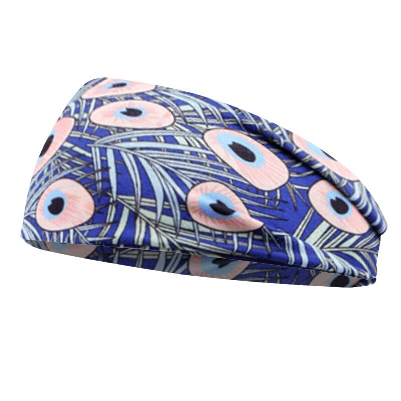 Sportliche lauf-stirnbänder, unisex, bedruckt, für damen, dehnbar, batik-haarband, elastisches, rutschfestes turban-kopftuch: 07