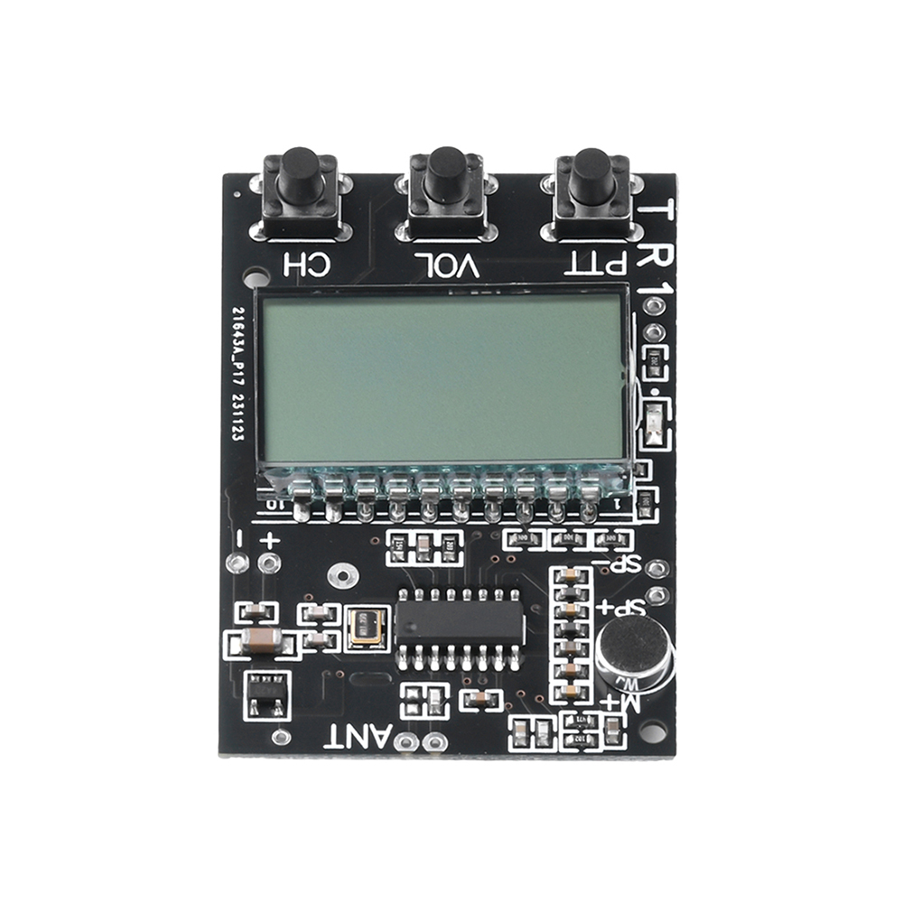 Fm Walkie Talkie Printplaat Transceiver All-In-One Module Fm Zender Ontvanger Module 7 Frequentie 27-480Mhz DC3.3-6V
