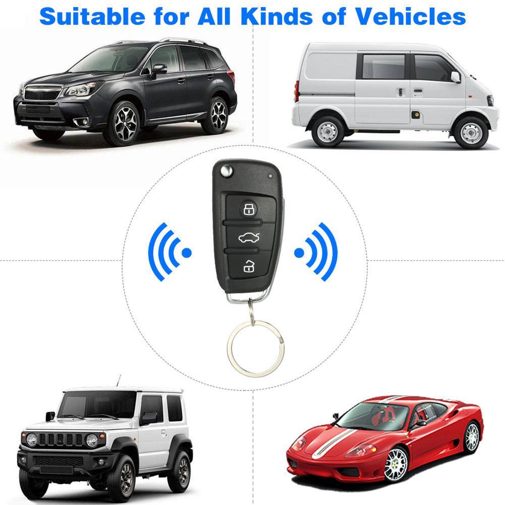 Car Vehicle Remote Control Central Lock Keyless Entry System LED Keychain Central Door Lock Locking System