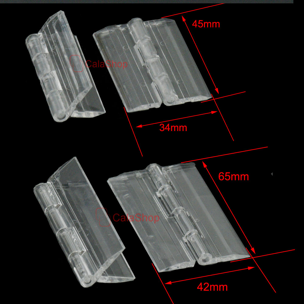 5 st / mycket akrylplast fällbara gångjärn plexiglas skåp gångjärn hemdörrar fönster möbler transparent