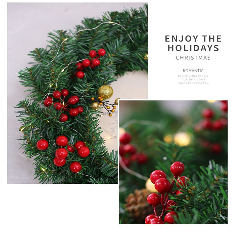 50Pcs Mini Kerst Bessen Plastic Kunstmatige Bloem Rode Kers Parelmoer Bruiloft Kerst Diy Decoratie