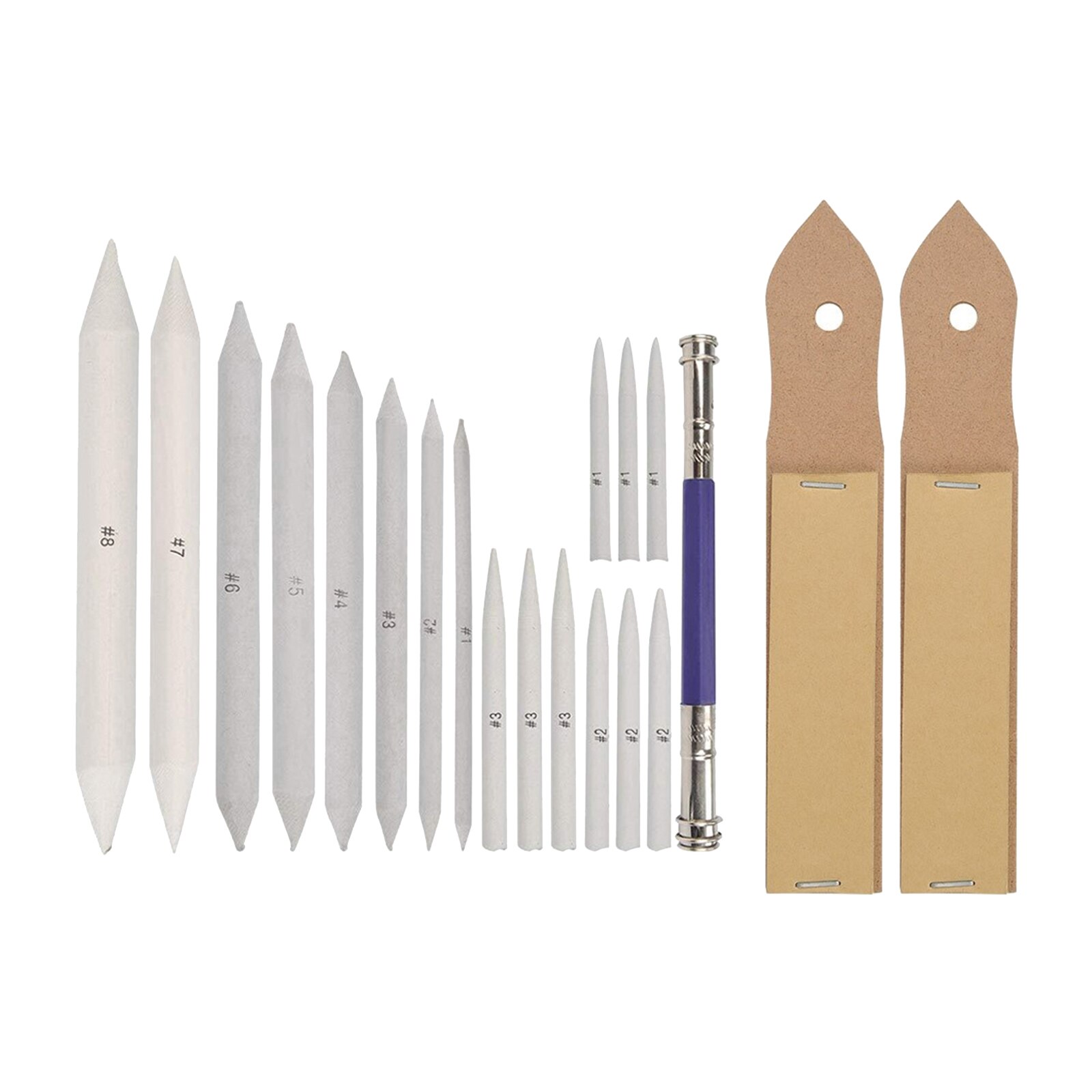 20Pcs Blending Stumps and Tortillon for Drawing, Shading Pencils for Sketching, Blending Pencil, Blending Sticks Drawing Tool
