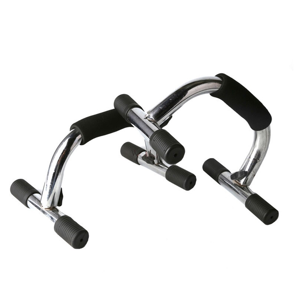 1pair Push Up Stand Home Gym Grip Handle Body Building Non-Slip Ergonomic Bar I Shaped Arms Chest Muscle Training Exercise Racks